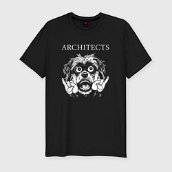 Мужская slim-футболка Architects rock dog