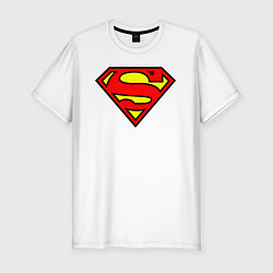 Мужская slim-футболка Superman logo
