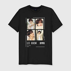 Футболка slim-fit Lee know stray kids cute, цвет: черный