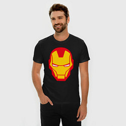 Футболка slim-fit Iron man logo, цвет: черный — фото 2
