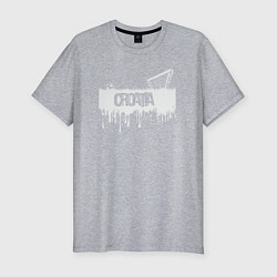 Футболка slim-fit Croatia football, цвет: меланж