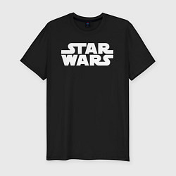 Футболка slim-fit Star wars logo, цвет: черный