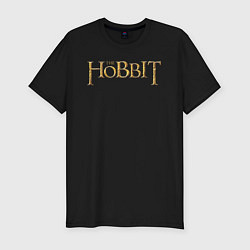 Мужская slim-футболка The hobbit logo