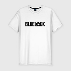 Мужская slim-футболка Bluelock - блюлок надпись