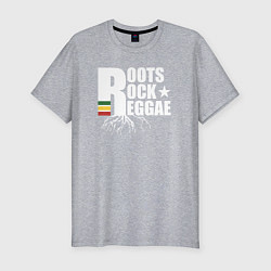 Футболка slim-fit Roots reggae, цвет: меланж