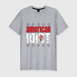 Футболка slim-fit Green Day - american idiot, цвет: меланж
