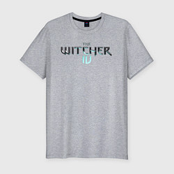 Мужская slim-футболка The witcher 4 logo