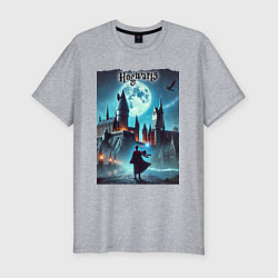 Футболка slim-fit Nightly Hogwarts - neon glow, цвет: меланж