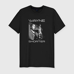 Мужская slim-футболка Wayne Shorter tribute