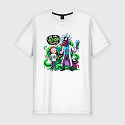 Мужская slim-футболка We are Venom slime - Rick and Morty