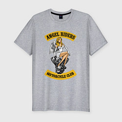 Мужская slim-футболка Ангельские гонщики
