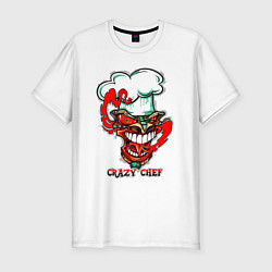 Футболка slim-fit Crazy chef, цвет: белый