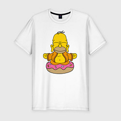 Футболка slim-fit Homer yoga, цвет: белый