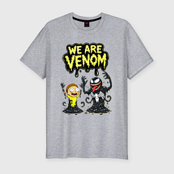 Футболка slim-fit We are Venom - meme, цвет: меланж