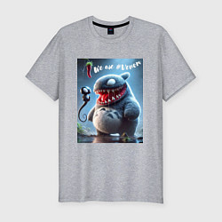 Футболка slim-fit Ventotoro - we are Venom meme, цвет: меланж