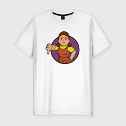 Футболка slim-fit Squid game girl, цвет: белый