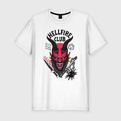 Мужская slim-футболка Hellfire club demon