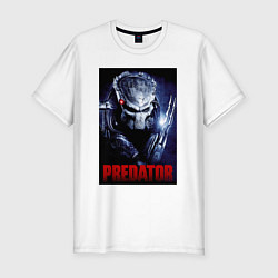 Футболка slim-fit Predator in the helmet, цвет: белый