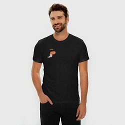 Футболка slim-fit Джерри ангел мышка для пар, цвет: черный — фото 2