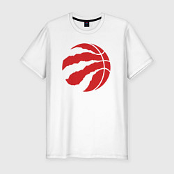 Футболка slim-fit Raptors ball, цвет: белый