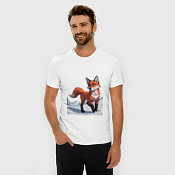 Футболка slim-fit Лисица-сестрица, цвет: белый — фото 2
