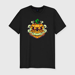 Футболка slim-fit Evil pumpkin, цвет: черный