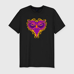 Футболка slim-fit Violet owl, цвет: черный