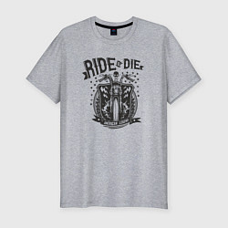 Футболка slim-fit Гони или умри, цвет: меланж