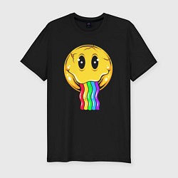 Мужская slim-футболка Rainbow smile