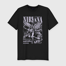 Мужская slim-футболка Nirvana grunge