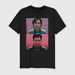 Футболка slim-fit Игра в кальмара Ки Хун, цвет: черный