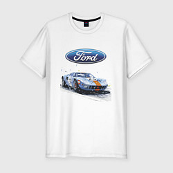 Мужская slim-футболка Ford motorsport - sketch
