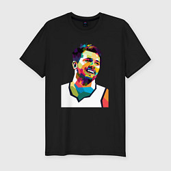 Футболка slim-fit Luka smile, цвет: черный