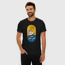 Футболка slim-fit Sunny ship, цвет: черный — фото 2