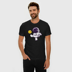 Футболка slim-fit Moon football, цвет: черный — фото 2