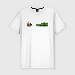 Мужская slim-футболка Duck and Dragon