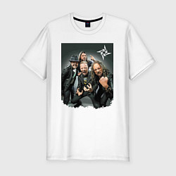 Футболка slim-fit Metallica cool dudes - thrash metal, цвет: белый