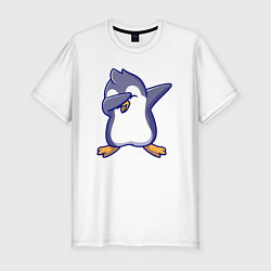Футболка slim-fit Dab penguin, цвет: белый