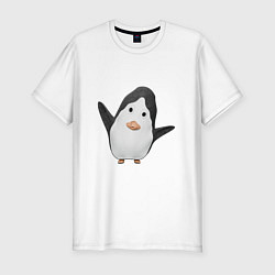 Мужская slim-футболка Cartoon penguin