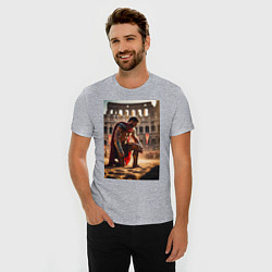 Футболка slim-fit Спартак в Колизее, цвет: меланж — фото 2