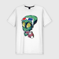 Футболка slim-fit Пришелец в кино, цвет: белый