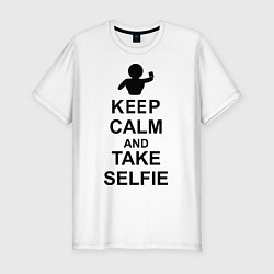 Футболка slim-fit Selfie, цвет: белый