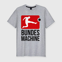 Мужская slim-футболка Bundes machine football