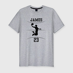 Мужская slim-футболка James 23