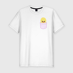 Футболка slim-fit BbokAri in pocket, цвет: белый