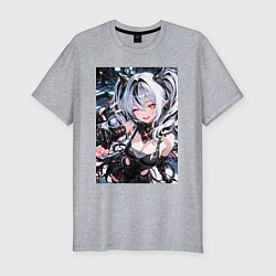 Мужская slim-футболка Jetavie Punishing Gray Raven