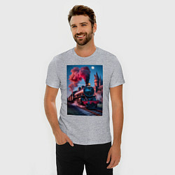 Футболка slim-fit Хогвартс-Экспресс, цвет: меланж — фото 2