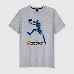 Мужская slim-футболка Nuggets baller