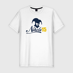 Футболка slim-fit Nikola 15, цвет: белый