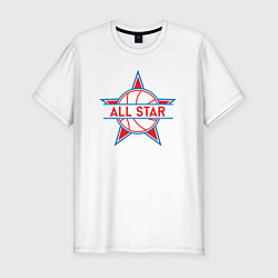 Мужская slim-футболка All-star basketball